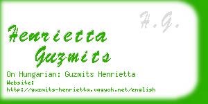 henrietta guzmits business card